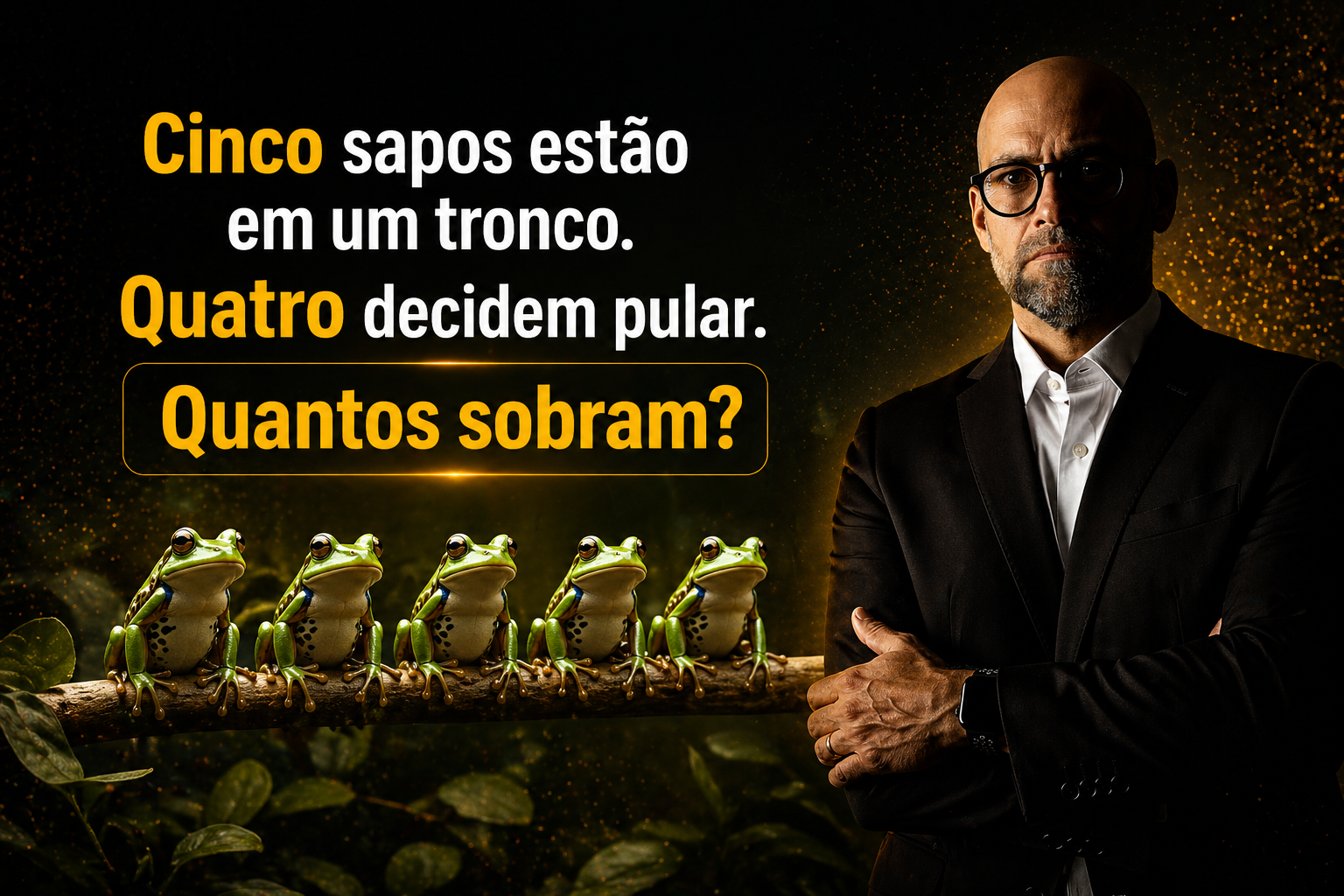 O conto dos cinco sapos.