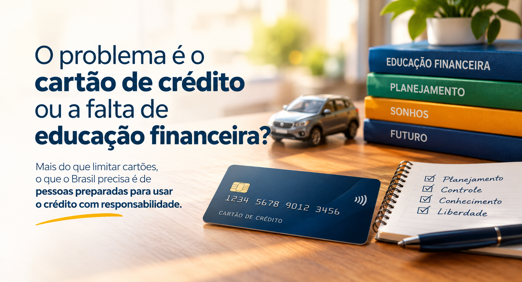 O problema não é a quantidade de cartão de crédito!!!