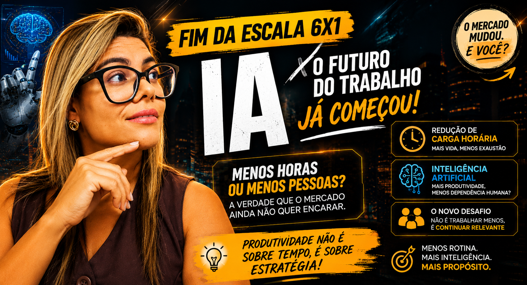 PEC da Escala 6X1, Inteligência Artificial e o Novo Colapso do Mercado de Trabalho