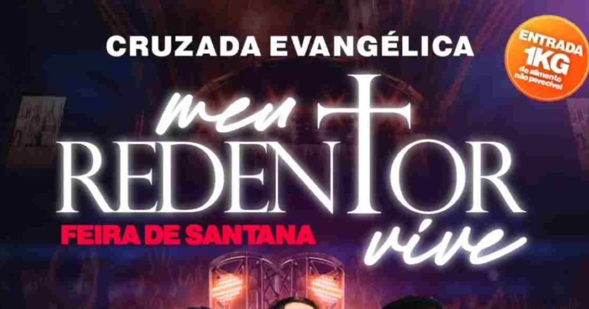 Com participações de Paulo Neto e Sarah Farias, "Cruzada Evangélica" acontece neste sábado (18)