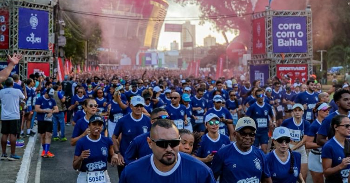 Em edição inédita, Corrida do Bahêa reúne mais de 10 mil pessoas e amplia relação da torcida com a Fonte Nova