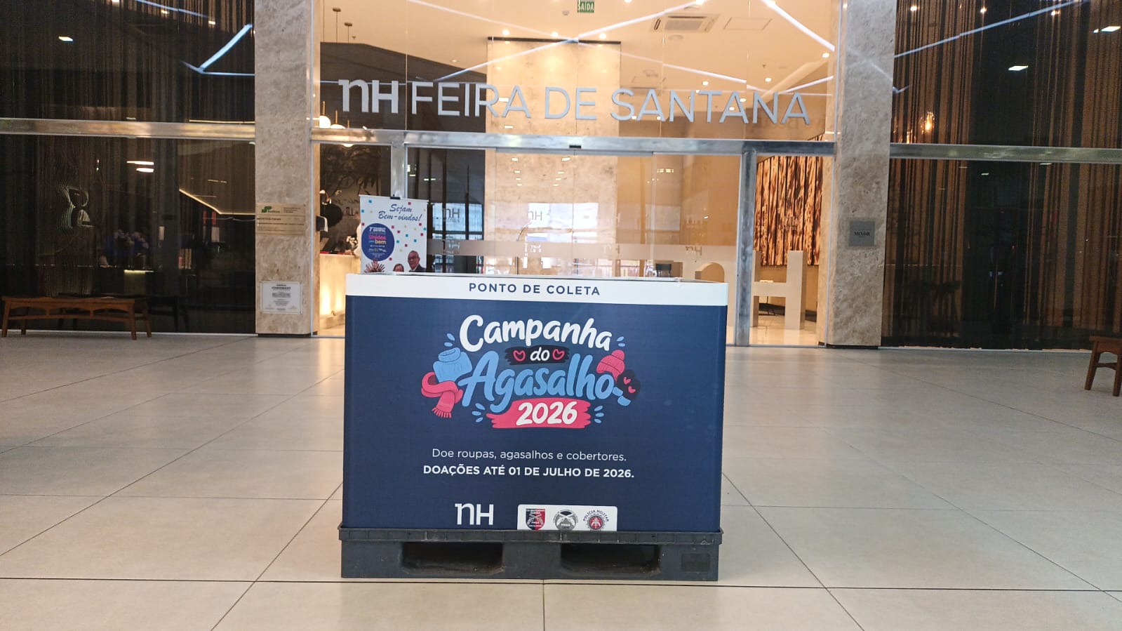 NH Feira de Santana recebe doações para Campanha do Agasalho da Polícia Militar pelo segundo ano