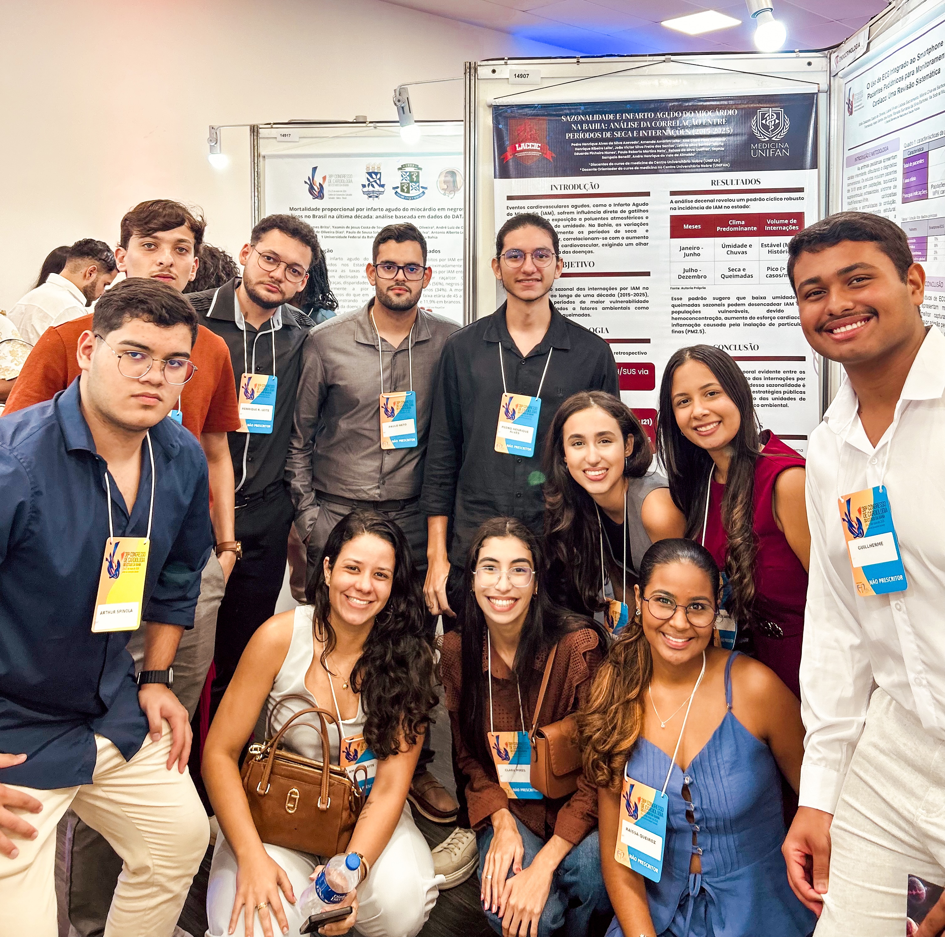 Estudantes de Medicina da UNIFAN têm trabalhos científicos aprovados no Congresso de Cardiologia do Estado da Bahia