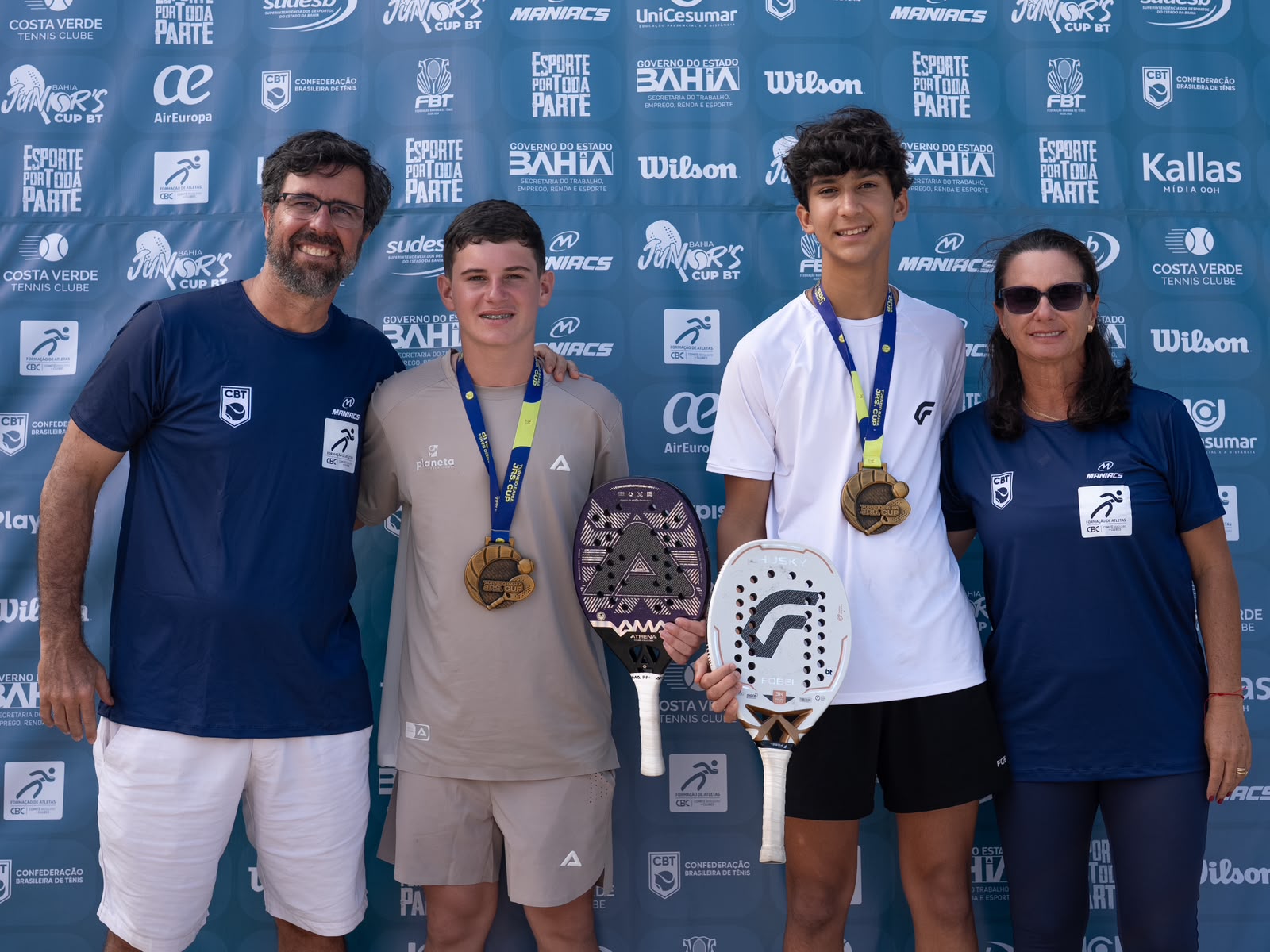 Baianos saem com título e finais em Feira de Santana em etapa do Circuito Nacional CBT Infantojuvenil de Beach Tennis