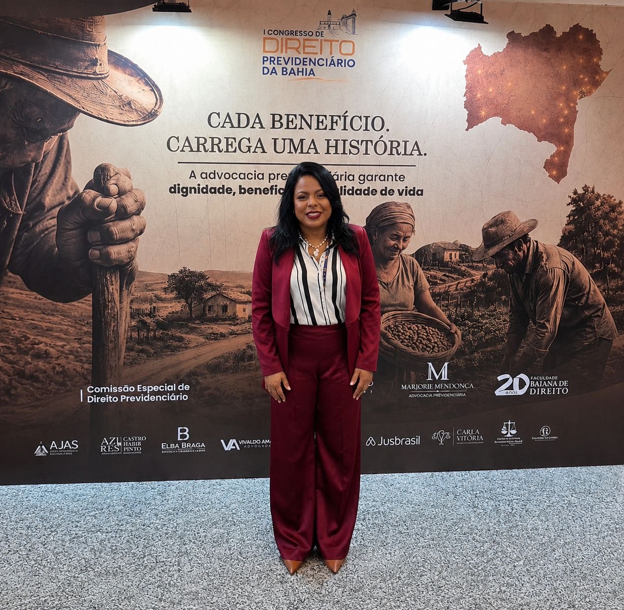 Dra. Elba Braga destacou advocacia previdenciária militar estratégica durante o I Congresso de Direito Previdenciário da Bahia