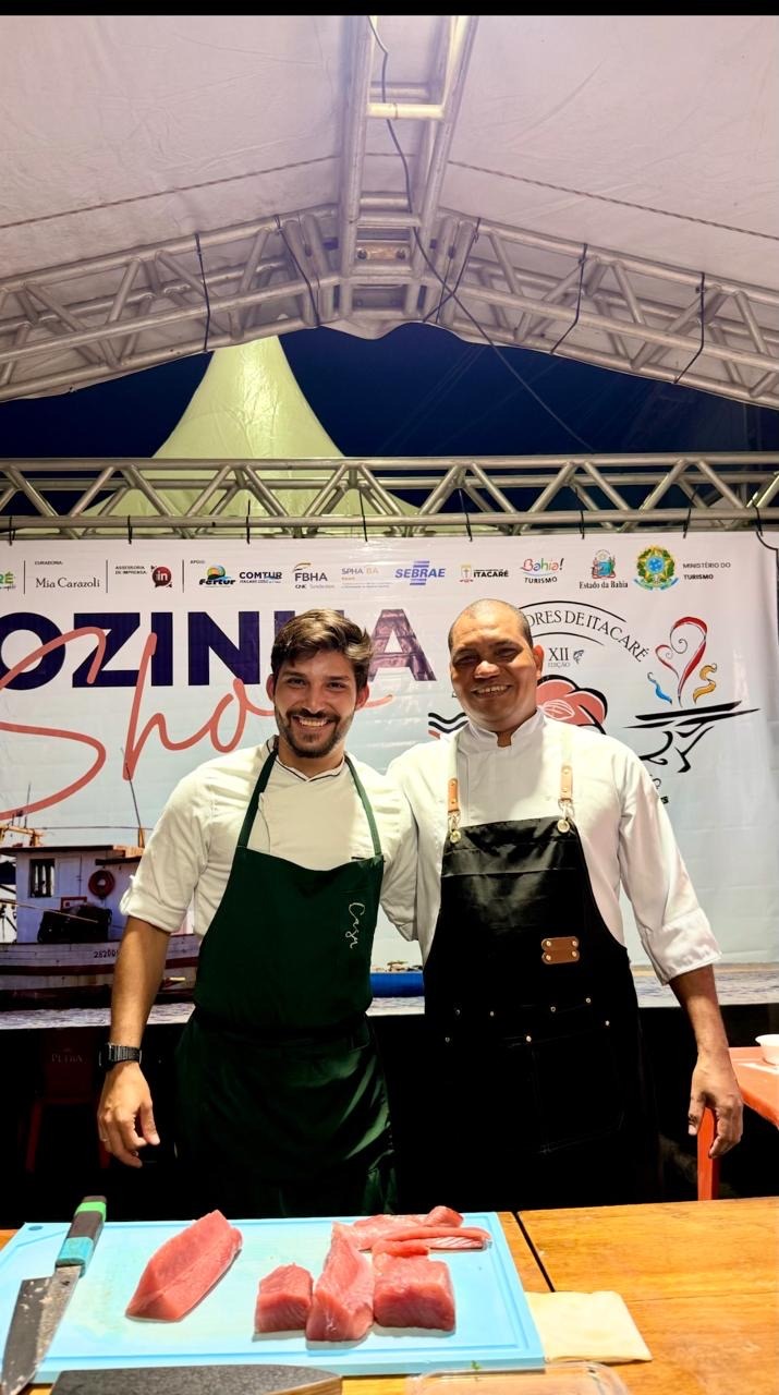 Chef Lucas Fiorese participa de aula-show no Festival Sabores de Itacaré