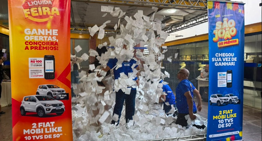 Sorteio da campanha São João de Prêmios/Liquida Feira 2026 premia consumidores de Feira, Alagoinhas, Santo Estêvão, Salvador e Brasília