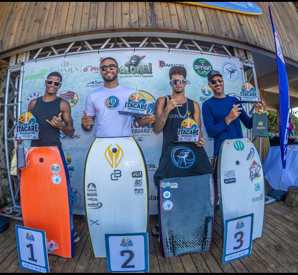 Lucas Santos supera favoritos Uri Valadão e Gabriel Braga e é campeão em casa na 2ª etapa do Circuito Baiano de Bodyboard