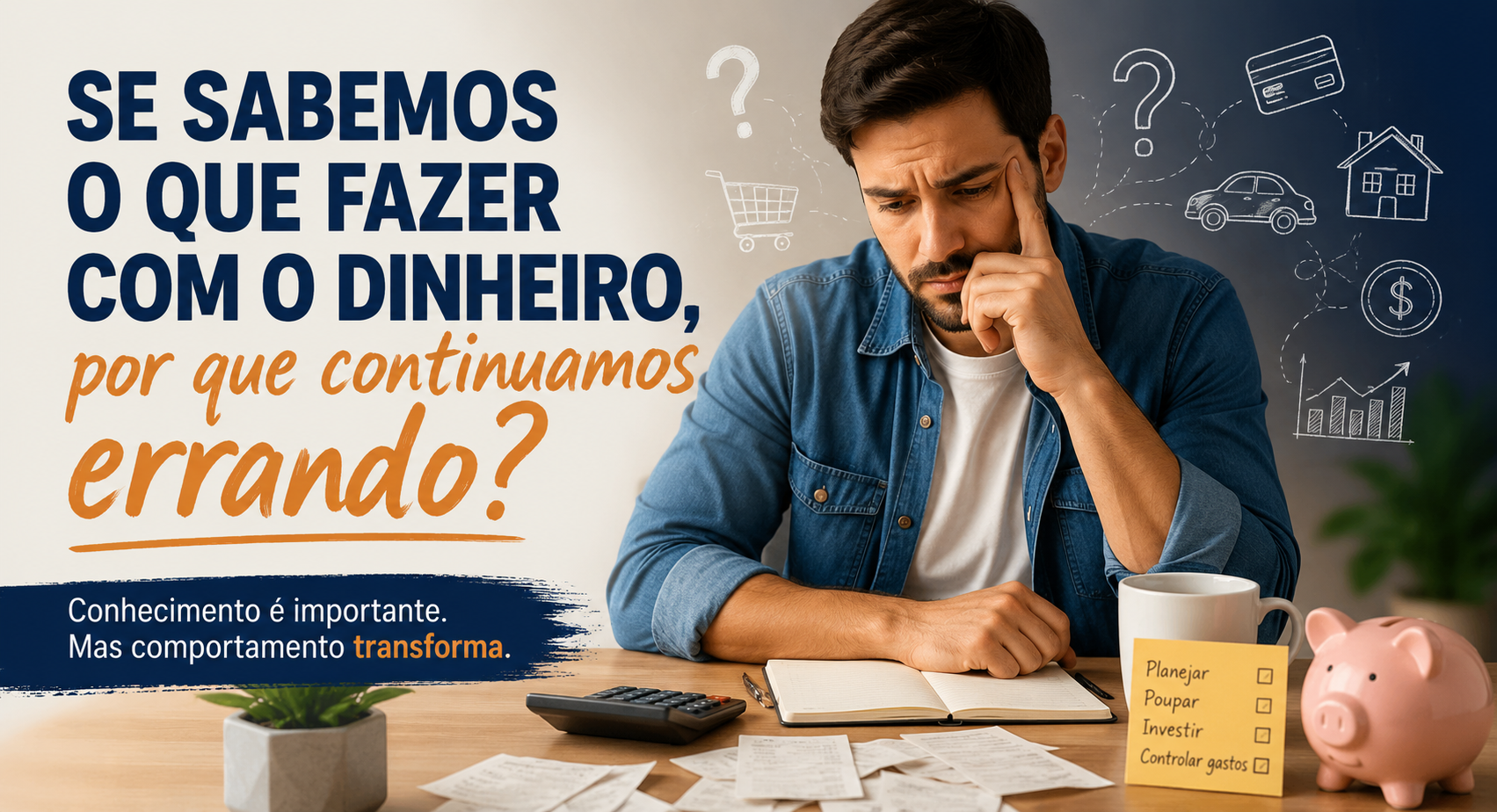 Se sabemos o que fazer com o dinheiro, por que continuamos errando?