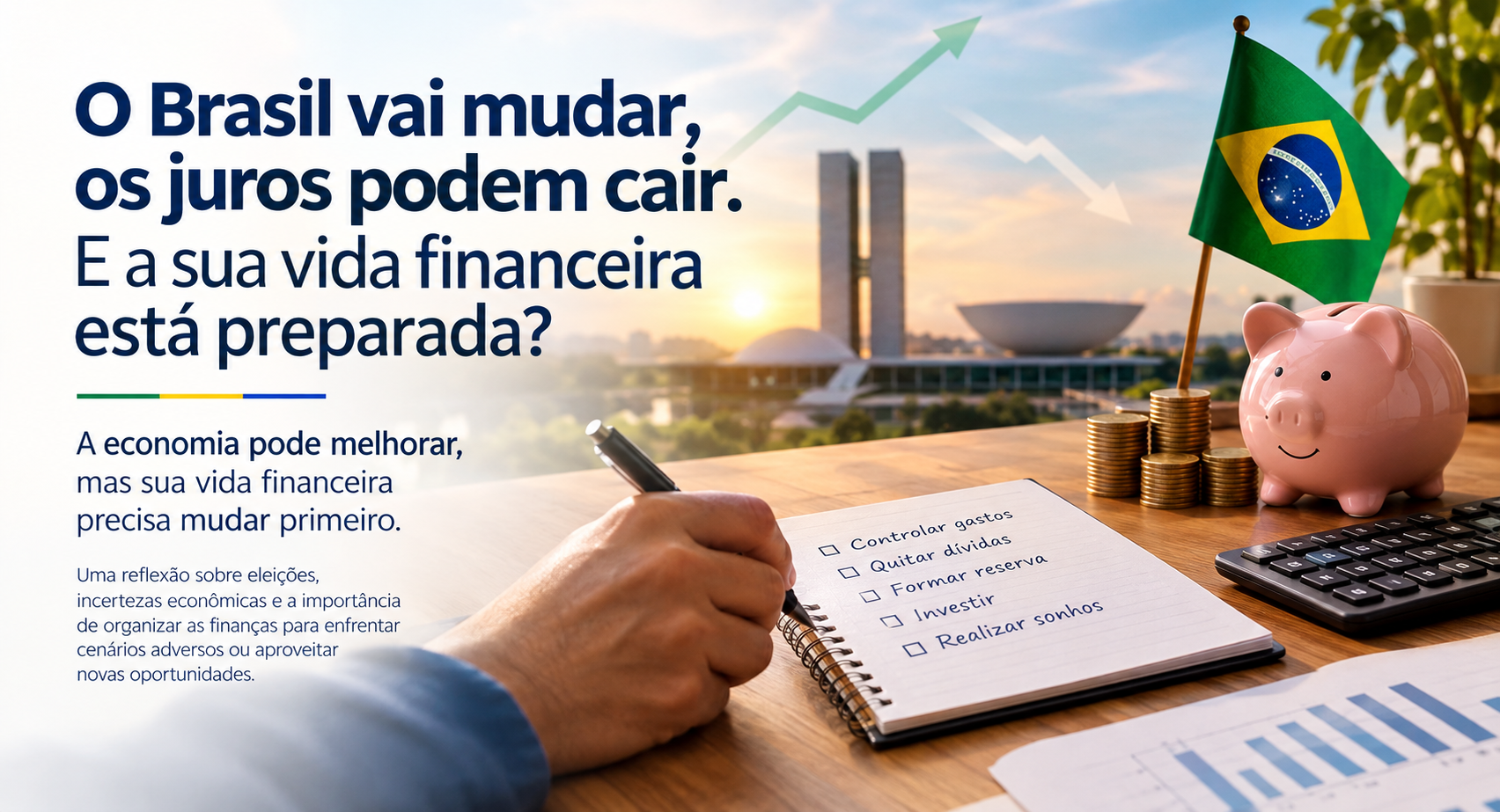 O Brasil vai mudar, os juros podem cair. E a sua vida financeira está preparada?